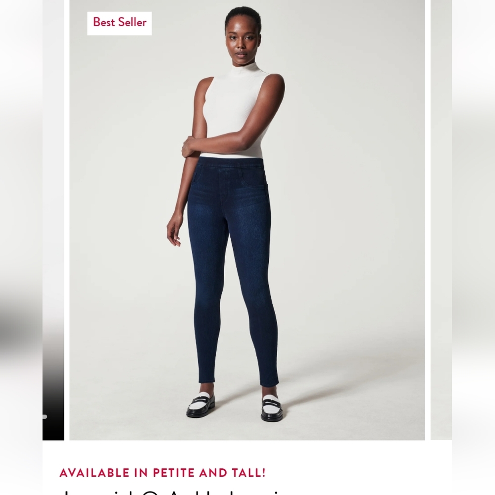 Spanx jean-ish leggings in size 28